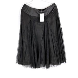 NEW Alberto Makali Flowy Midi Skirt Size 10 Black